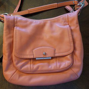 Coach Kristin Leather Peach Hobo